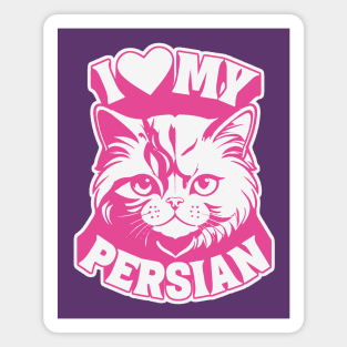 I Love My Persian Cat Magnet